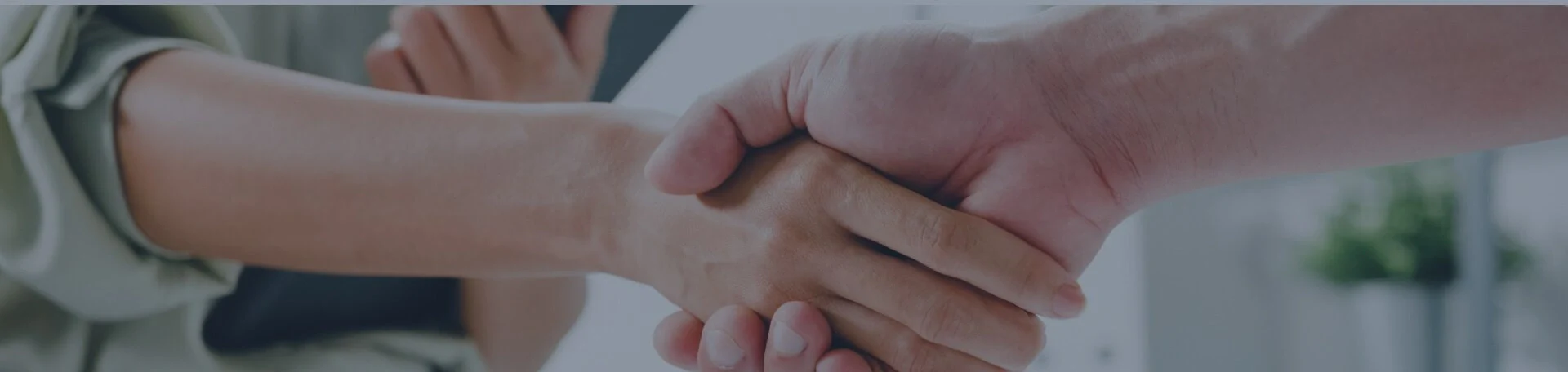 client and attorney shaking hands